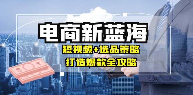 （12677期）商家必看电商新蓝海：短视频+选品策略，打造爆款全攻略，月入10w+-来友网创