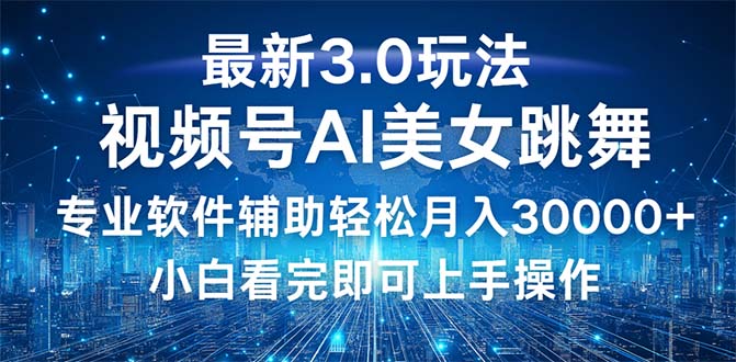 （12788期）视频号最新3.0玩法，当天起号小白也能轻松月入30000+-来友网创