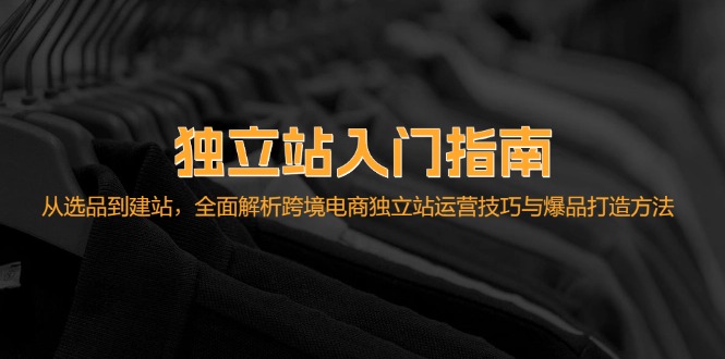 （12882期）独立站入门指南：从选品到建站，全面解析跨境电商独立站运营技巧与爆品…-来友网创