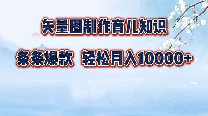 （12902期）矢量图制作育儿知识，条条爆款，月入10000+-来友网创