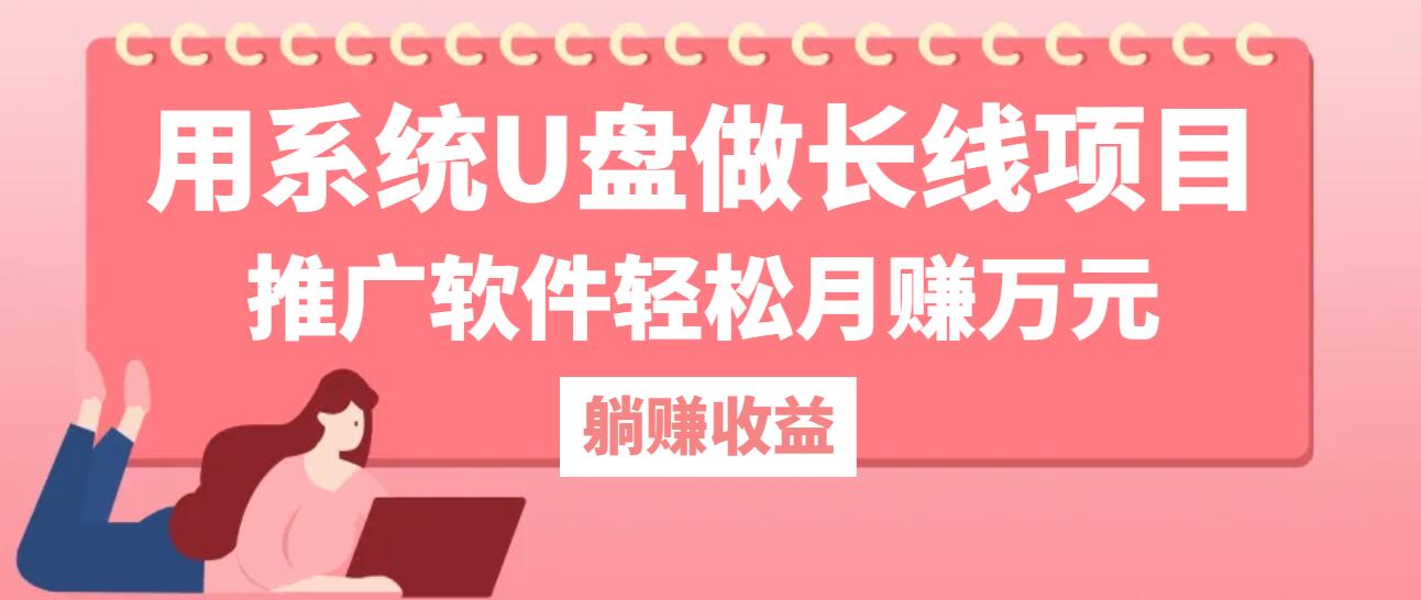 用系统U盘做长线项目，推广软件轻松月赚万元-来友网创