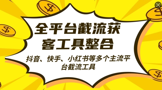 全平台截流获客工县整合全自动引流，日引2000+精准客户【揭秘】-来友网创