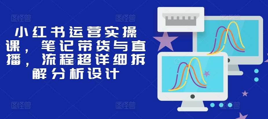 小红书运营实操课，笔记带货与直播，流程超详细拆解分析设计-来友网创