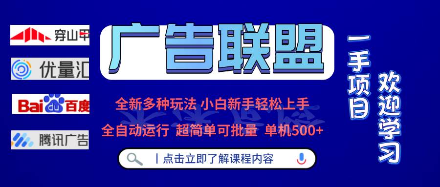 （13258期）广告联盟 全新多种玩法 单机500+  全自动运行  可批量运行-来友网创