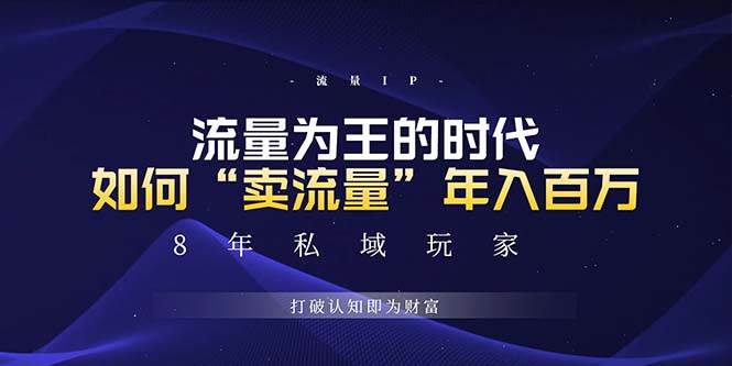 （13433期）未来如何通过“卖流量”年入百万，跨越一切周期绝对蓝海项目-来友网创