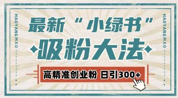 最新自动化“吸粉术”，小绿书激活私域流量，每日轻松吸引300+高质精准粉!-来友网创