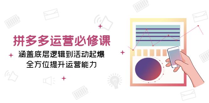 （13647期）拼多多运营必修课：涵盖底层逻辑到活动起爆，全方位提升运营能力-来友网创