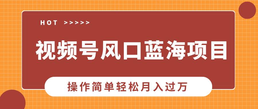 （13945期）视频号风口蓝海项目，中老年人的流量密码，操作简单轻松月入过万-来友网创