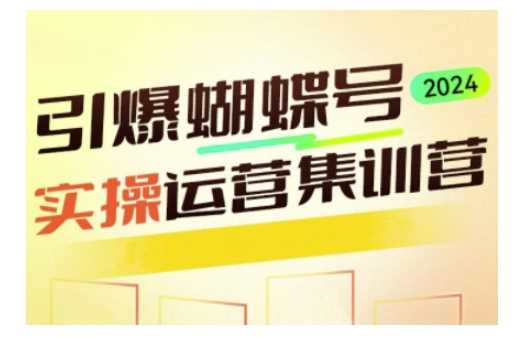 引爆蝴蝶号实操运营，助力你深度掌握蝴蝶号运营，实现高效实操，开启流量变现之路-来友网创