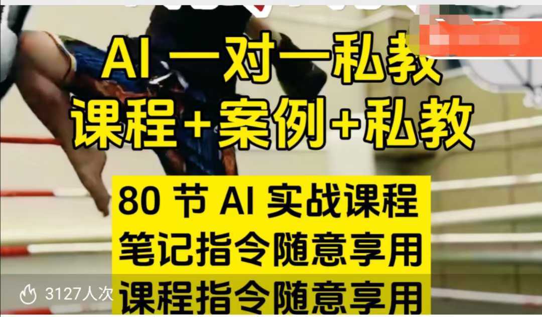 AI指令实战课，课程+案例，80节AI实战课程，笔记指令随意享用，课程指令随意享用-来友网创