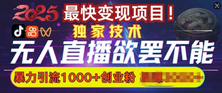 欲罢不能的无人直播引流，超暴力日引流1000+高质量精准创业粉-来友网创