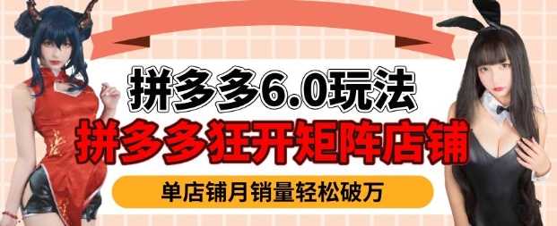 拼多多虚拟商品暴利6.0玩法，轻松实现月入过W-来友网创