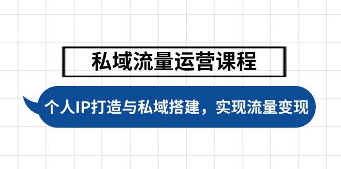 私域流量运营课程，个人IP打造与私域搭建，助力学员实现流量变现-来友网创