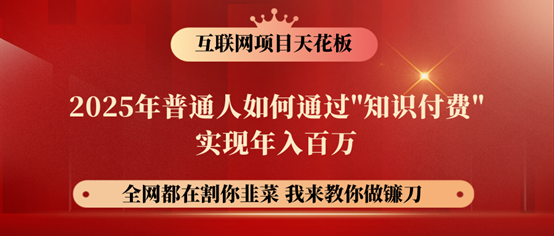 镰刀训练营超级IP合伙人，25年普通人如何通过“知识付费”年入百万！-来友网创