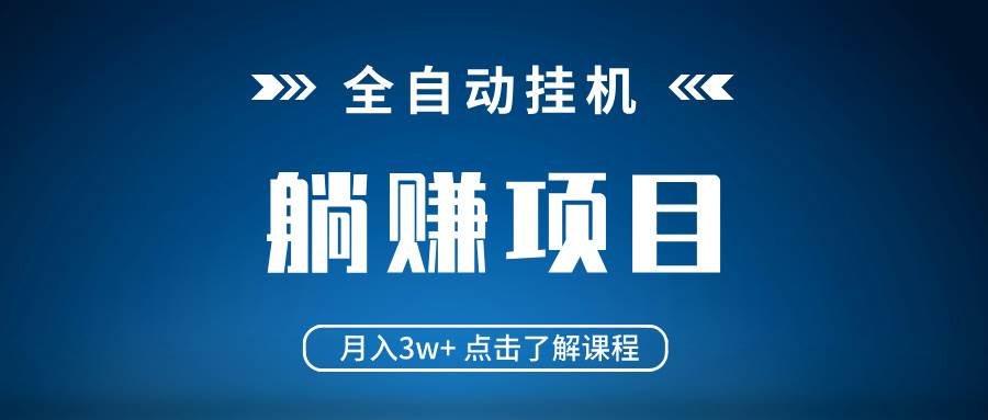 （14551期）全自动挂机项目 月入3w+ 真正躺平项目 不吃电脑配置 当天见收益-来友网创