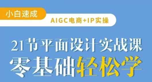 AIGC电商必备实操21节平面设计实战课，教你玩转AI-来友网创