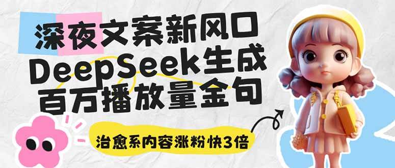 （14587期）深夜文案新风口：DeepSeek生成百万播放量金句，治愈系内容涨粉快3倍-来友网创