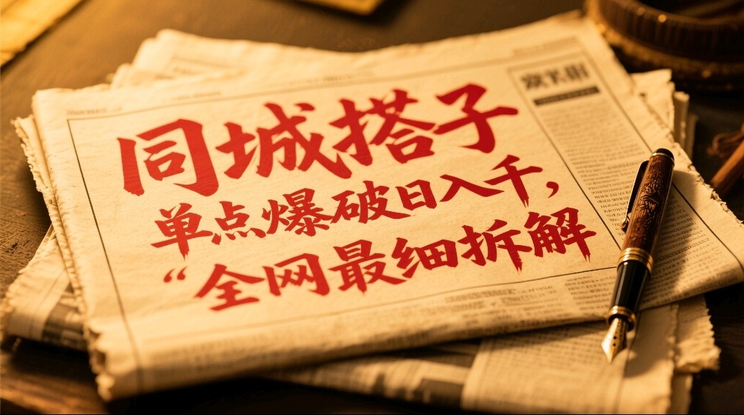 同城搭子群19.9单点爆破日入千，搭子组局月入万，全网最细拆解-来友网创