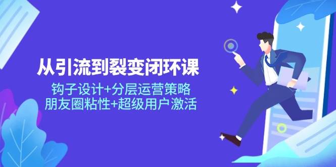 （14726期）从引流到裂变闭环课：钩子设计+分层运营策略，朋友圈粘性+超级用户激活-来友网创