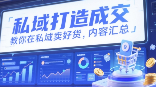 私域打造成交，教你在私域卖好货，内容汇总-来友网创