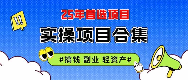 （14767期）2025实操项目合集 挂机类型 直播类型 轻资产创业类型 课程分享各项目介…-来友网创