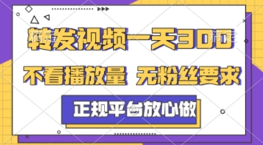转发视频一天3张+，正规平台放心做，不看播放量，不看粉丝量，一个任务几分钟完成【揭秘】-来友网创