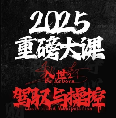 2025重磅大课，入世2，驾驭与控制-来友网创