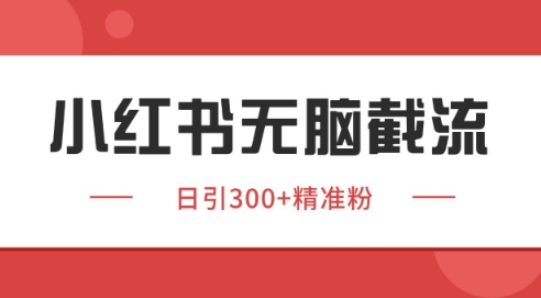 小红书截流同行客源，独家野路子获客玩法 日引200+暴力获客【揭秘】-来友网创