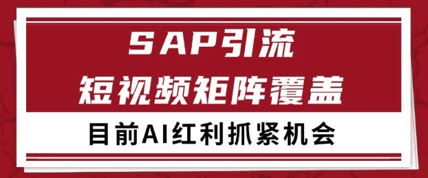 小红书某音sap赛道引流获客 自热矩阵日引200+【揭秘】-来友网创