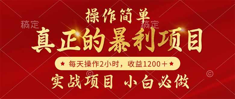 （14978期）真正的暴利项目，操作简单，每天收益1200＋，自己做老板-来友网创
