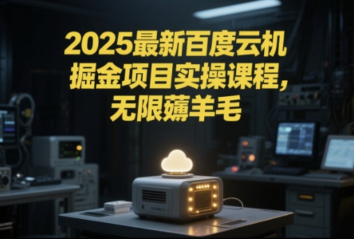 2025最新百度云机掘金项目实操课程单窗口保底5-10元月收益单窗口150+【揭秘】-来友网创
