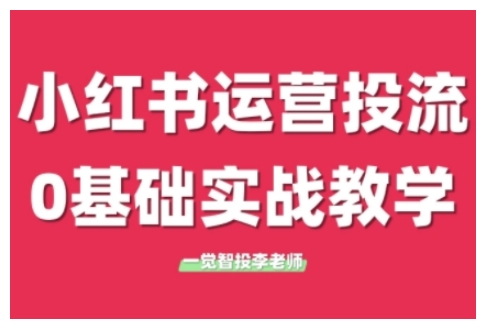 小红书运营投流，小红书广告投放从0到1的实战课，学完即可开始投放（更新）-来友网创
